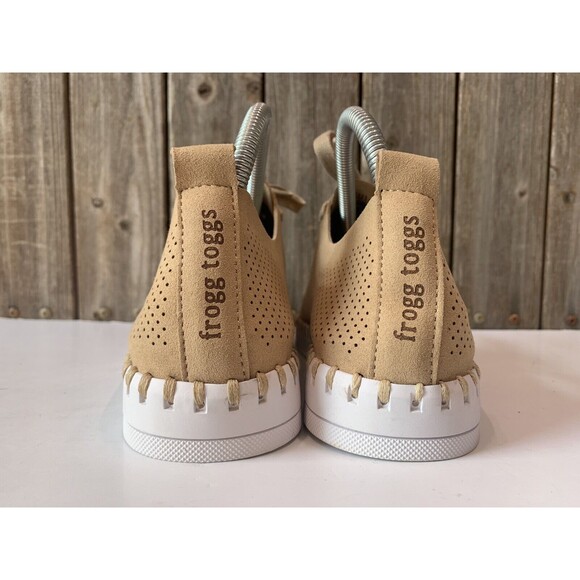 frogg toggs Womens Travelers Lace-up Comfort Shoe Beige Size 9 - Picture 5 of 10